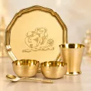 Brass Gopal Bhog 5 Pcs Set