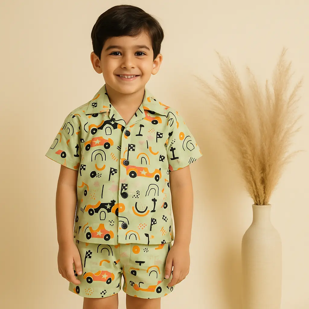 Boys Co-ord Set Green  (6-9M)