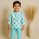 White Blue Polka Dots Nightwear