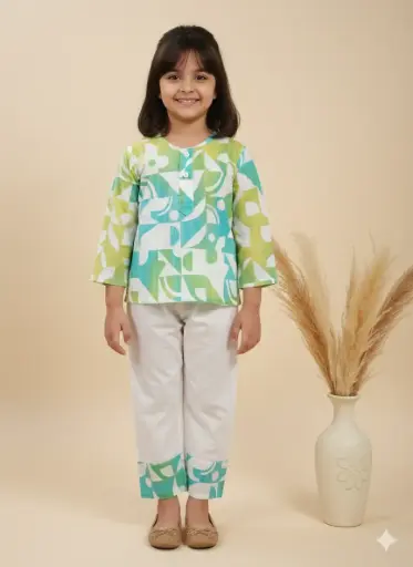 Girl Colorful co-ord set