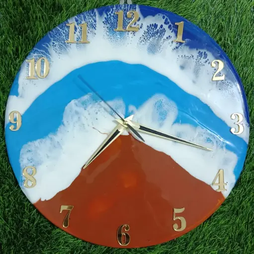Wall Clock Epoxy 18 Inch