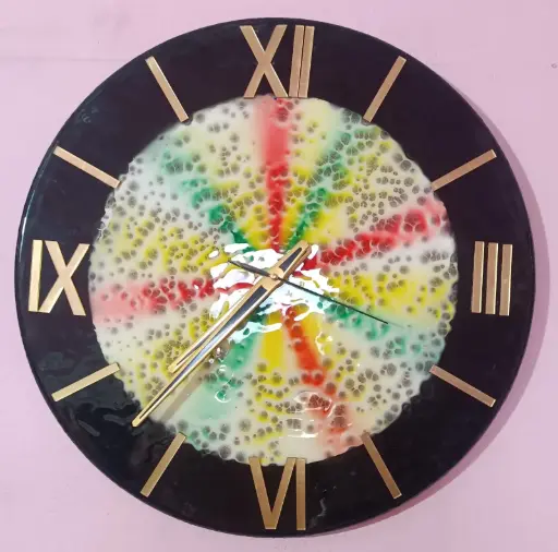 Wall Clock Epoxy 18 Inch