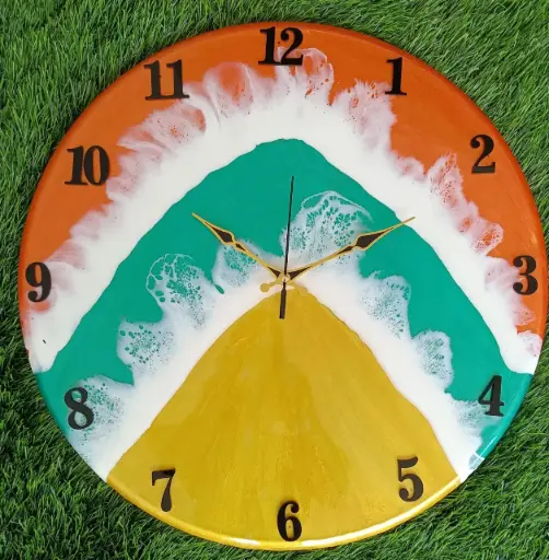 Wall Clock Epoxy 18 Inch