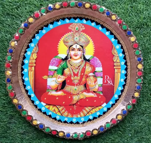 Photo Frame Bronze Thali 12 Inch