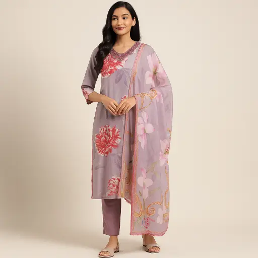 Purple Light Indian Set 3Pcs